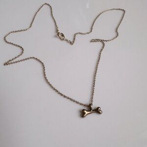 🦴Dog bone necklace 1/20 14KG chain, 925 charm